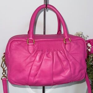 Miu Miu Fuchsia Leather Hand/Shoulder Bag